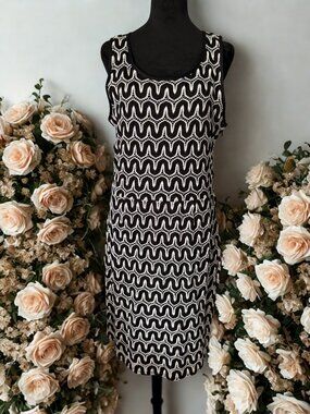 Banana Republic Black & White Knit Dress